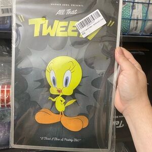 Warner Bros. Tweety tin sign- Yellow, Orange & Black